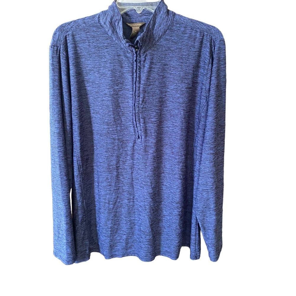 Bit and Bridle Mens 1/4 Zip Henley Polyester Pullover Size XL N106
